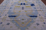 Blue Persian Bakshaish Hand Knotted Wool Rug - 10' 3" X 13' 7" - Golden Nile