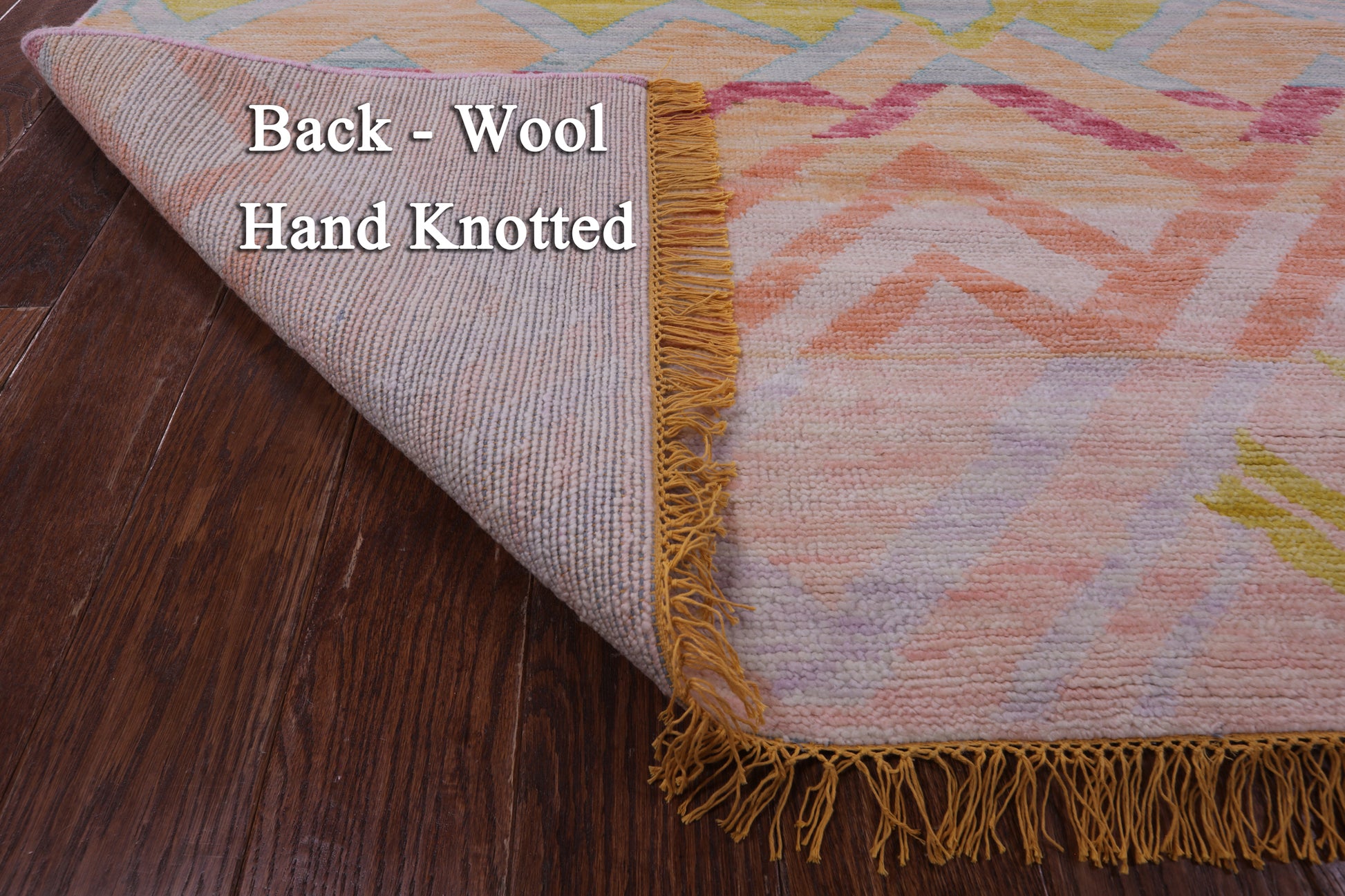 Tribal Moroccan Hand Knotted Wool Rug - 10' 1" X 13' 8" - Golden Nile