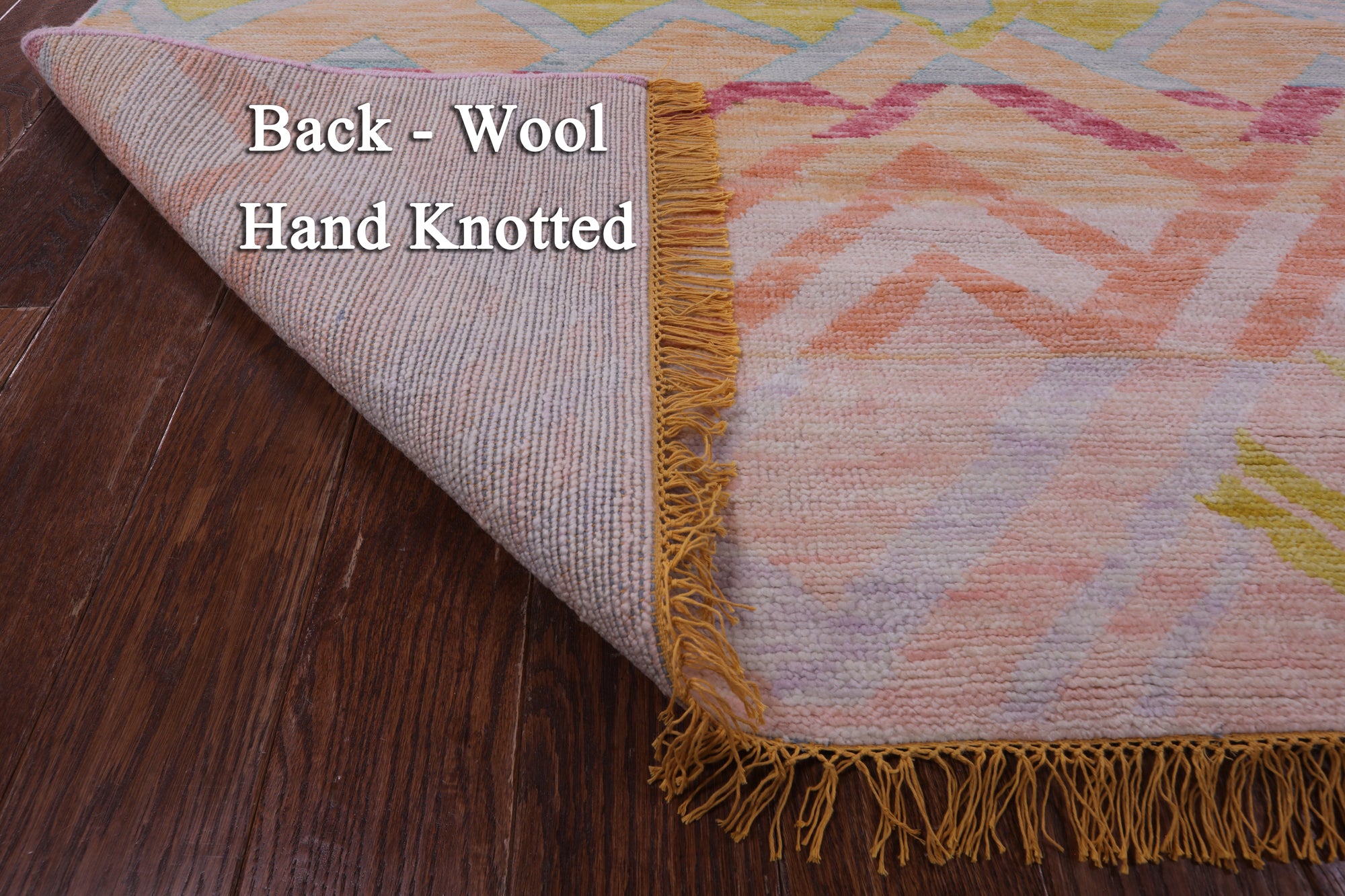 Tribal Moroccan Hand Knotted Wool Rug - 10' 1" X 13' 8" - Golden Nile