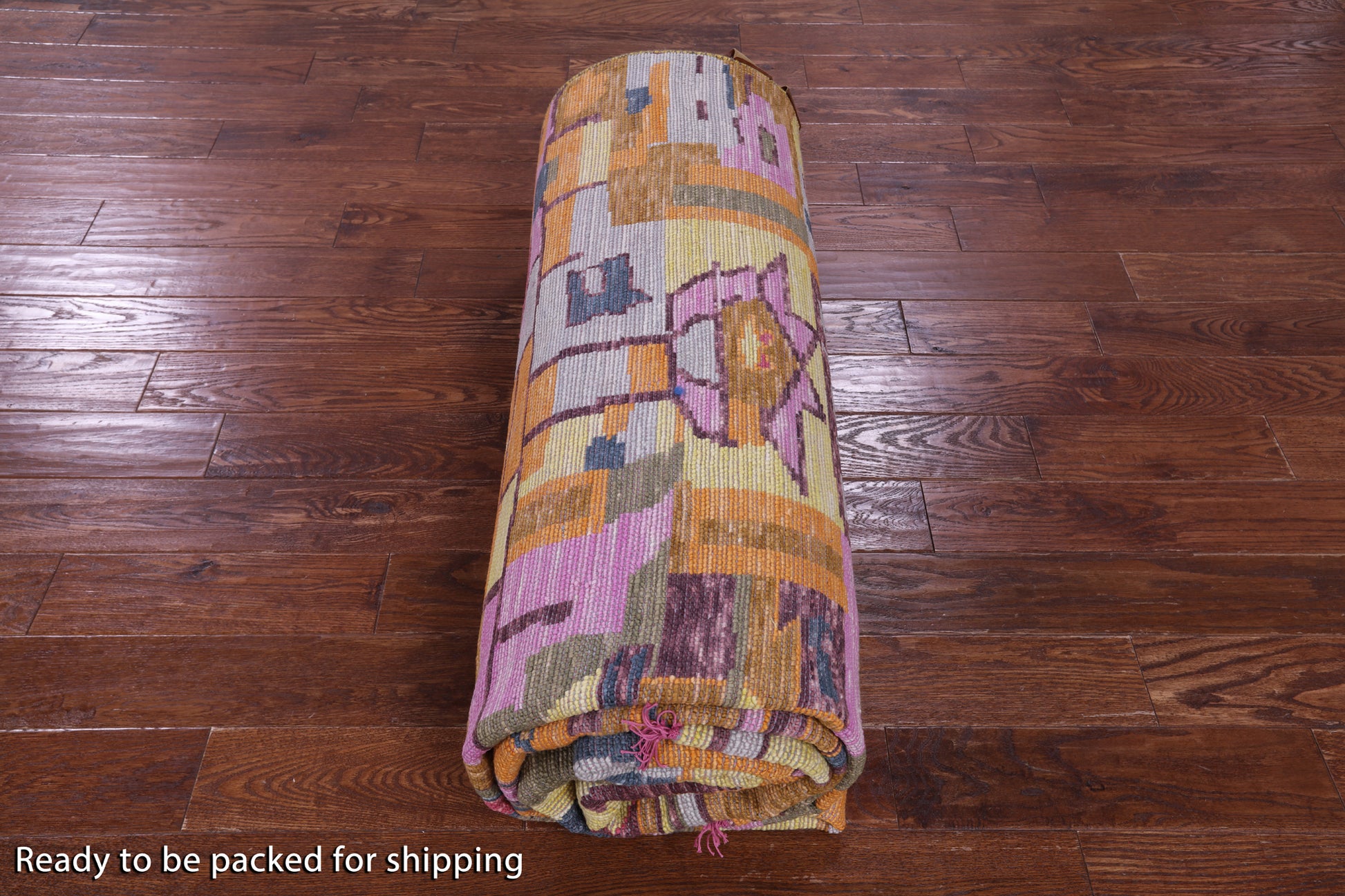 Tribal Moroccan Hand Knotted Wool Rug - 10' 2" X 13' 11" - Golden Nile