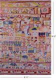 Tribal Moroccan Hand Knotted Wool Rug - 9' 11" X 14' 2" - Golden Nile