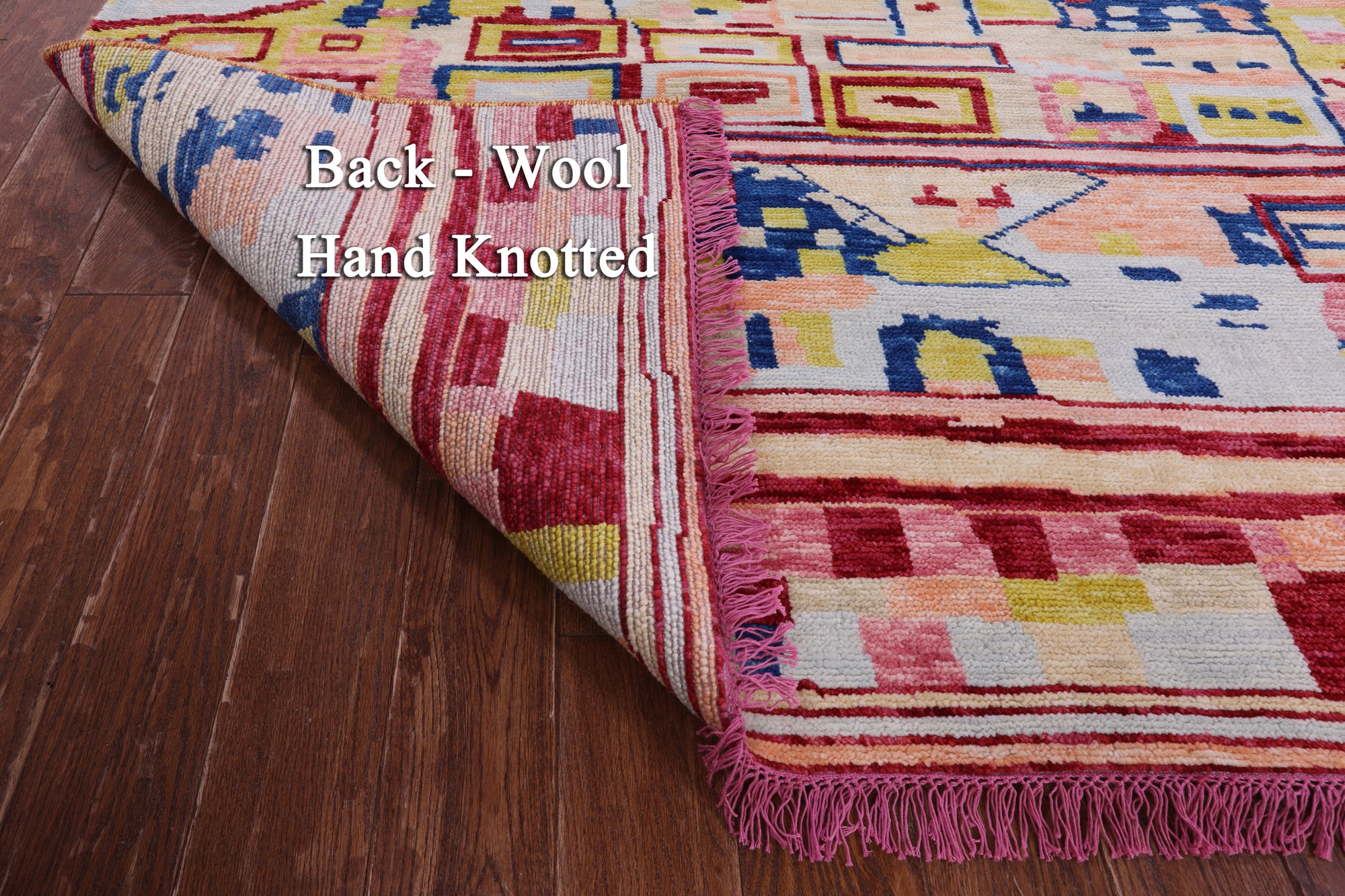 Tribal Moroccan Hand Knotted Wool Rug - 9' 11" X 14' 2" - Golden Nile
