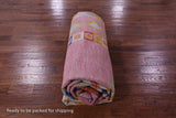 Pink Tribal Moroccan Hand Knotted Wool Rug - 10' 2" X 13' 10" - Golden Nile