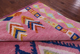 Pink Tribal Moroccan Hand Knotted Wool Rug - 10' 2" X 13' 10" - Golden Nile