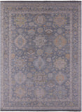 Grey Persian Fine Serapi Hand Knotted Wool Rug - 9' 10" X 13' 9" - Golden Nile