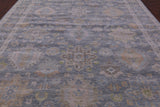 Grey Persian Fine Serapi Hand Knotted Wool Rug - 9' 10" X 13' 9" - Golden Nile