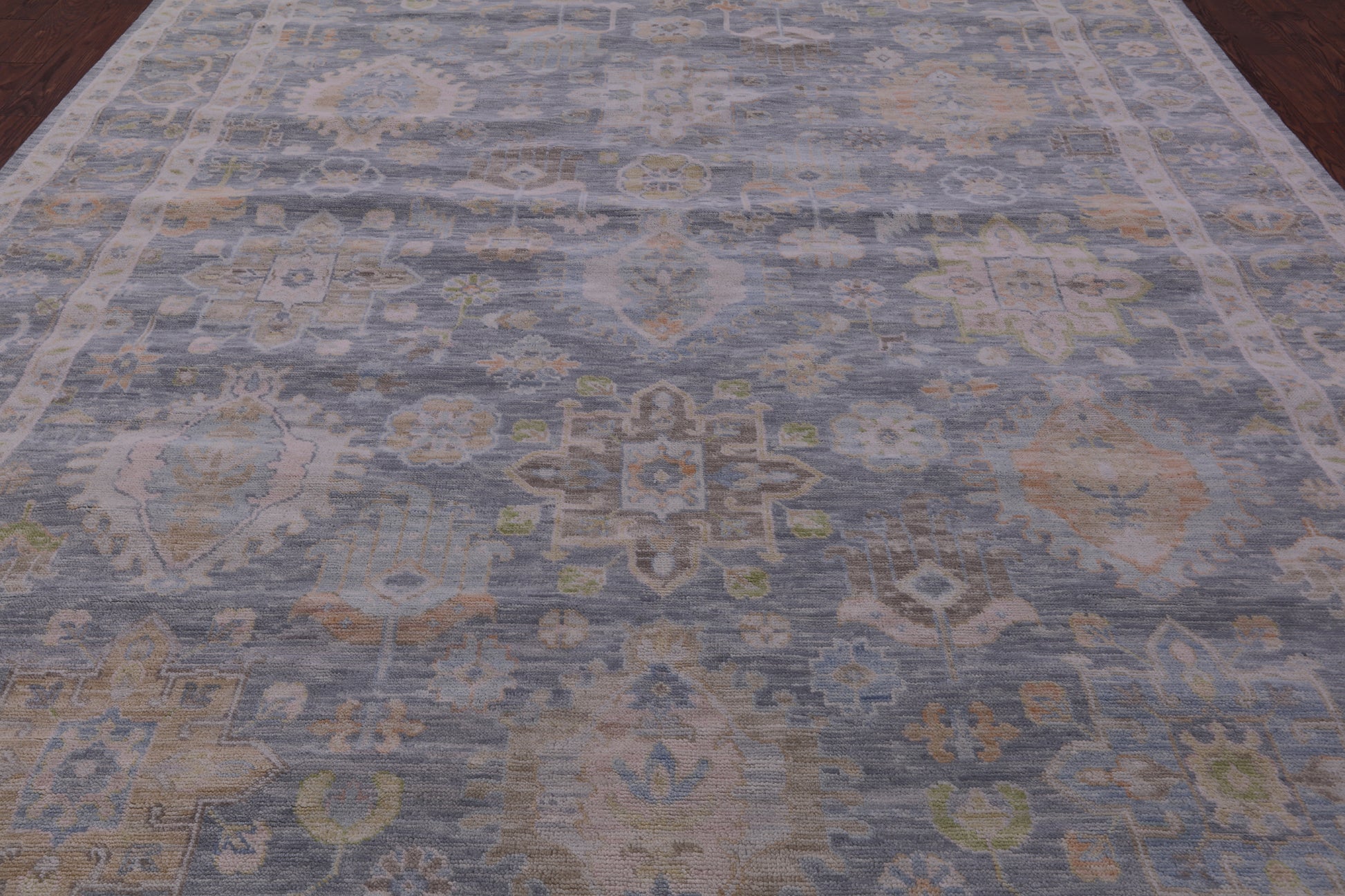 Grey Persian Fine Serapi Hand Knotted Wool Rug - 9' 10" X 13' 9" - Golden Nile