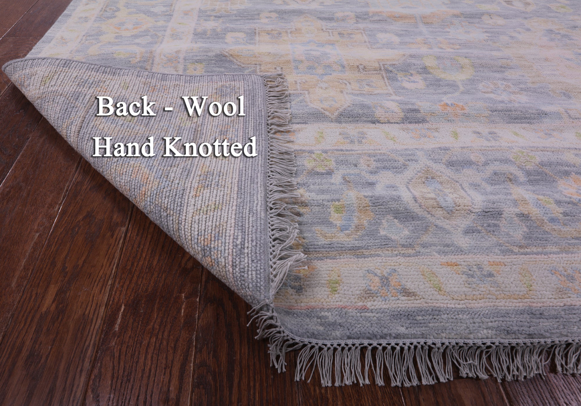Grey Persian Fine Serapi Hand Knotted Wool Rug - 9' 10" X 13' 9" - Golden Nile