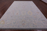 Silver Turkish Oushak Handmade Wool Rug - 10' 2" X 13' 10" - Golden Nile