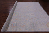 Silver Turkish Oushak Handmade Wool Rug - 10' 2" X 13' 10" - Golden Nile