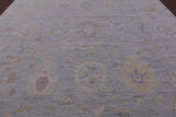 Silver Turkish Oushak Handmade Wool Rug - 10' 2" X 13' 10" - Golden Nile
