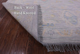 Silver Turkish Oushak Handmade Wool Rug - 10' 2" X 13' 10" - Golden Nile
