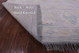Silver Turkish Oushak Handmade Wool Rug - 10' 2" X 13' 10" - Golden Nile