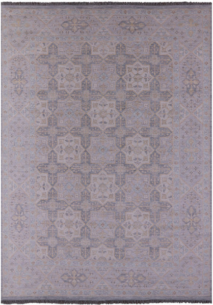 Grey Persian Tabriz Hand Knotted Wool Rug - 10' 2" X 13' 9" - Golden Nile
