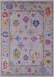 Grey Persian Sultanabad Hand Knotted Wool Rug - 10' 1" X 13' 11" - Golden Nile