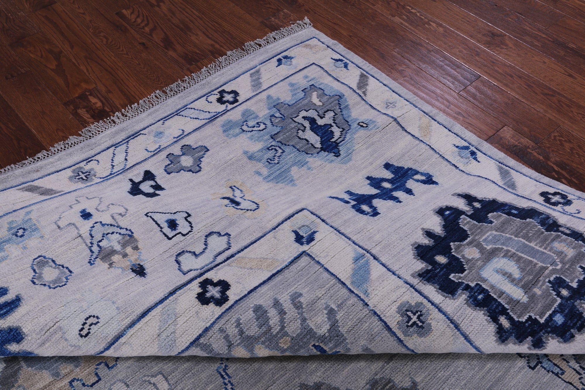 Grey Persian Sultanabad Hand Knotted Wool Rug - 10' 0" X 14' 0" - Golden Nile