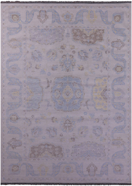 Ivory Persian Tabriz Hand Knotted Wool Rug - 10' 2" X 13' 10" - Golden Nile
