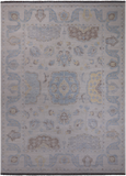 Ivory Persian Tabriz Hand Knotted Wool Rug - 10' 2" X 13' 10"