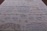 Ivory Persian Tabriz Hand Knotted Wool Rug - 10' 2" X 13' 10" - Golden Nile