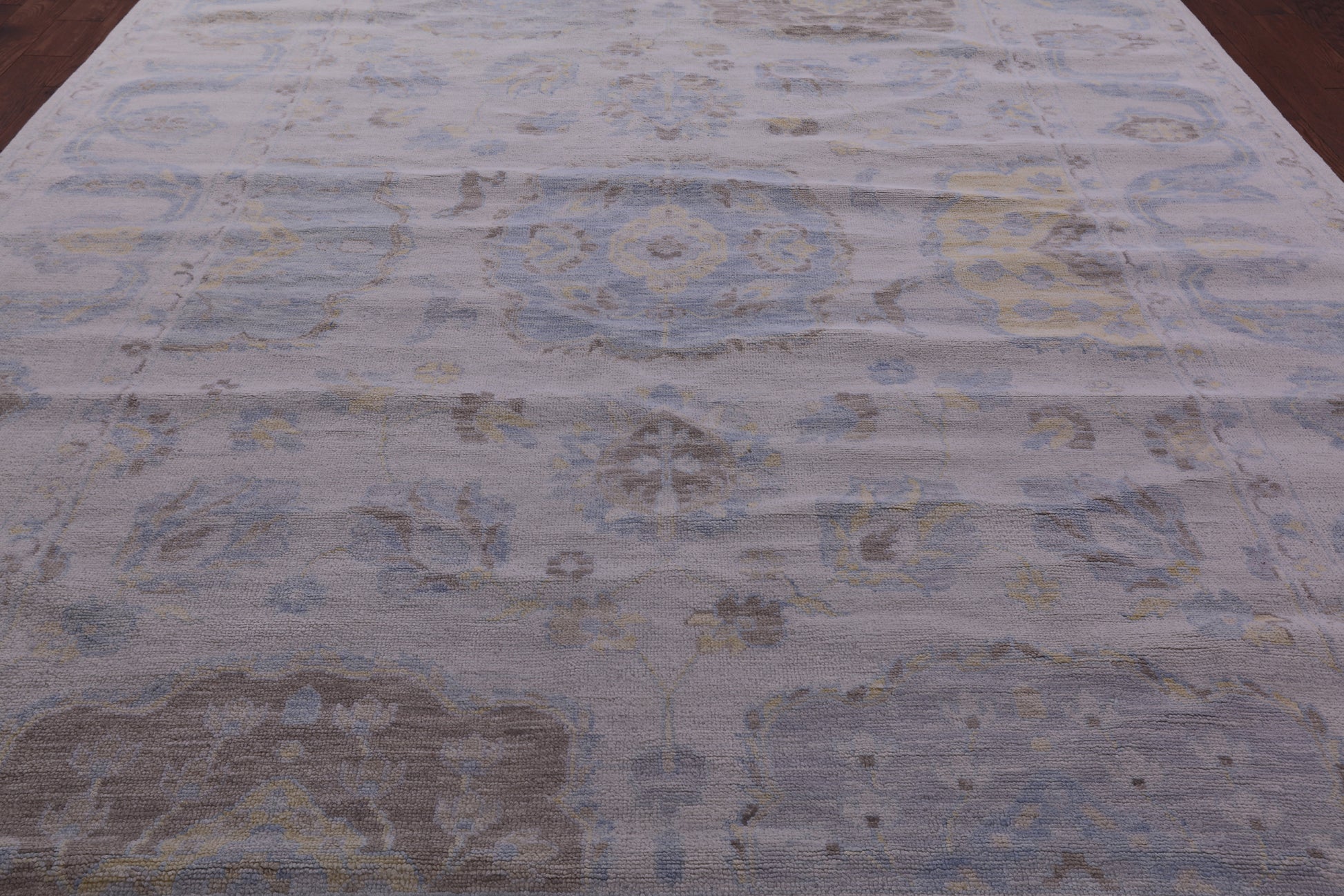 Ivory Persian Tabriz Hand Knotted Wool Rug - 10' 2" X 13' 10" - Golden Nile