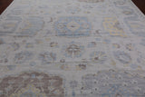 Ivory Persian Tabriz Hand Knotted Wool Rug - 10' 2" X 13' 10"