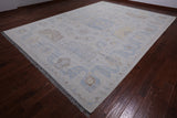 Ivory Persian Tabriz Hand Knotted Wool Rug - 10' 2" X 13' 10"