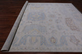 Ivory Persian Tabriz Hand Knotted Wool Rug - 10' 2" X 13' 10"