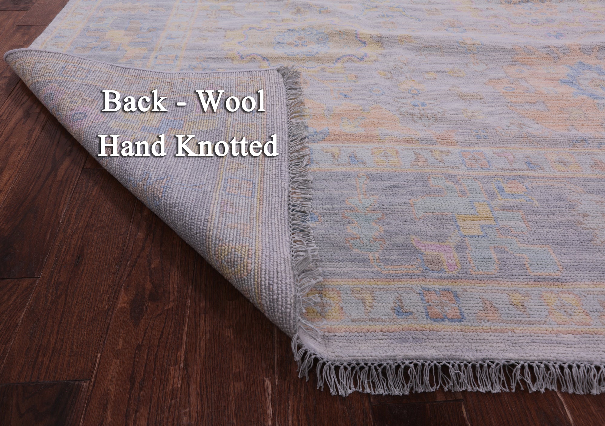 Silver Persian Sultanabad Hand Knotted Wool Rug - 10' 0" X 14' 0" - Golden Nile