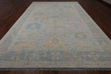 SUPER SALE Silver Persian Sultanabad Hand Knotted Wool Rug - 10' 0" X 14' 0"