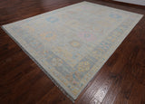 SUPER SALE Silver Persian Sultanabad Hand Knotted Wool Rug - 10' 0" X 14' 0"