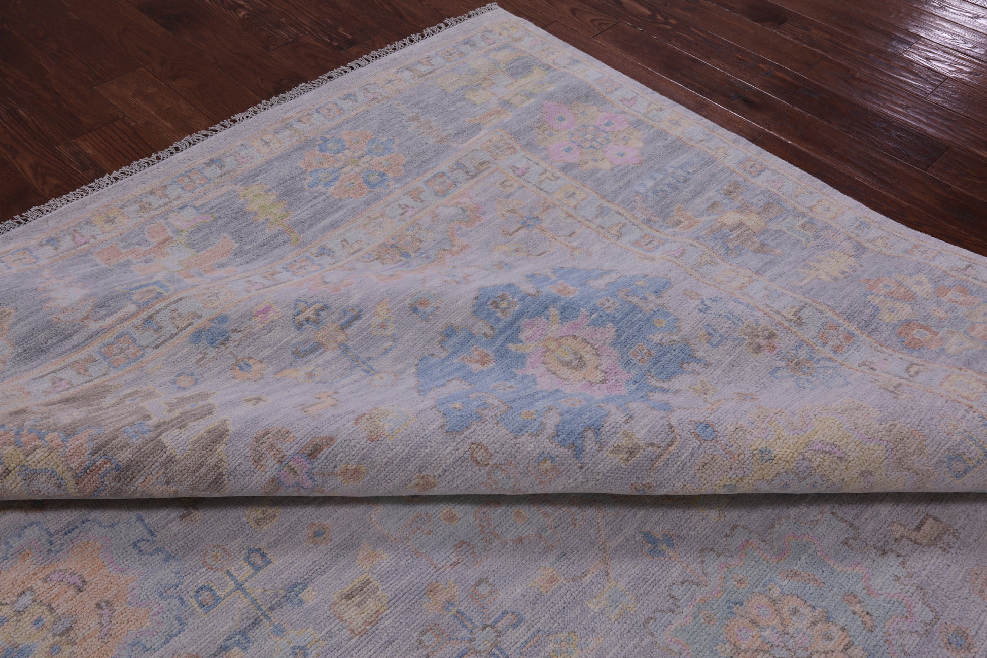 Silver Persian Sultanabad Hand Knotted Wool Rug - 10' 0" X 14' 0" - Golden Nile
