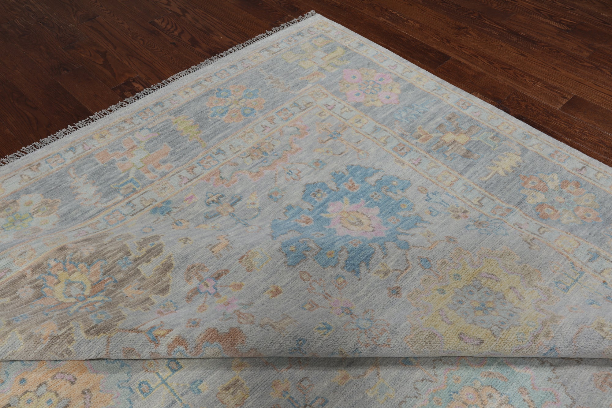 SUPER SALE Silver Persian Sultanabad Hand Knotted Wool Rug - 10' 0" X 14' 0"