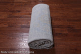 Silver Persian Tabriz Hand Knotted Wool Rug - 10' 4" X 14' 0"