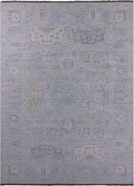 Silver Persian Tabriz Hand Knotted Wool Rug - 10' 4" X 14' 0" - Golden Nile