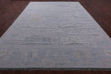 Silver Persian Tabriz Hand Knotted Wool Rug - 10' 4" X 14' 0" - Golden Nile
