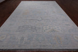 Silver Persian Tabriz Hand Knotted Wool Rug - 10' 4" X 14' 0"