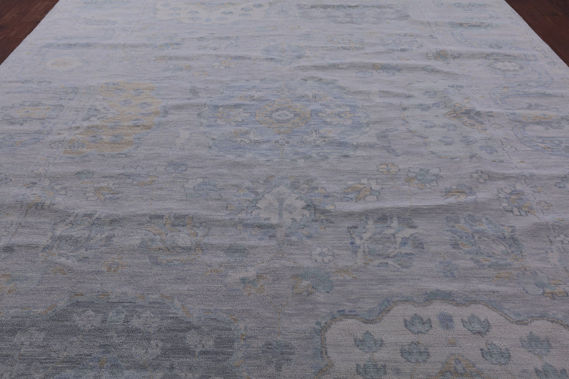 Silver Persian Tabriz Hand Knotted Wool Rug - 10' 4" X 14' 0" - Golden Nile
