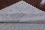 Silver Persian Tabriz Hand Knotted Wool Rug - 10' 4" X 14' 0" - Golden Nile