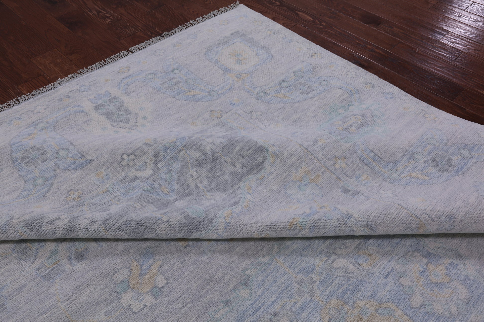 Silver Persian Tabriz Hand Knotted Wool Rug - 10' 4" X 14' 0" - Golden Nile