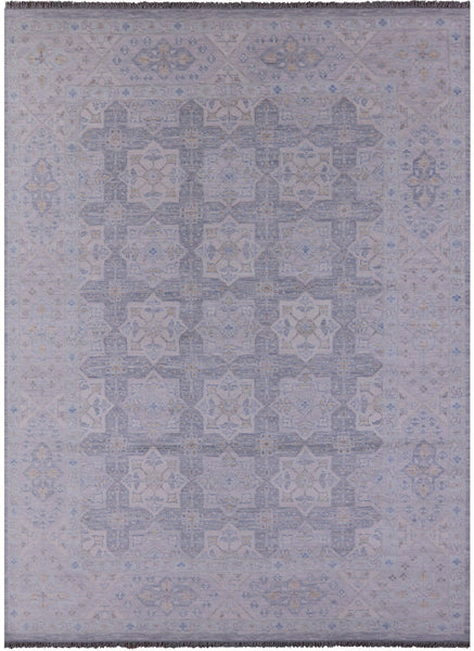 Grey Persian Tabriz Hand Knotted Wool Rug - 10' 2" X 13' 8" - Golden Nile