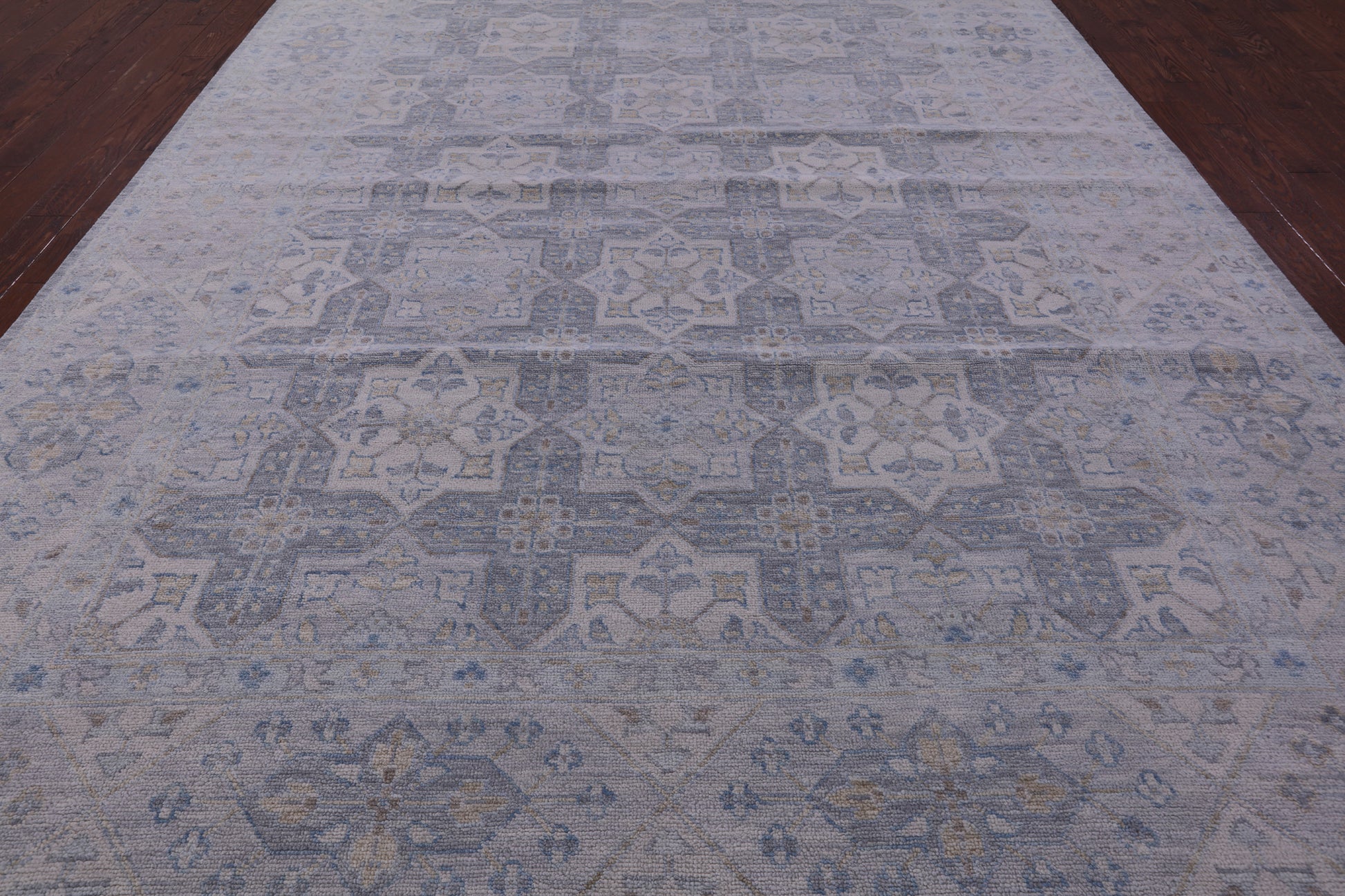 Grey Persian Tabriz Hand Knotted Wool Rug - 10' 2" X 13' 8" - Golden Nile
