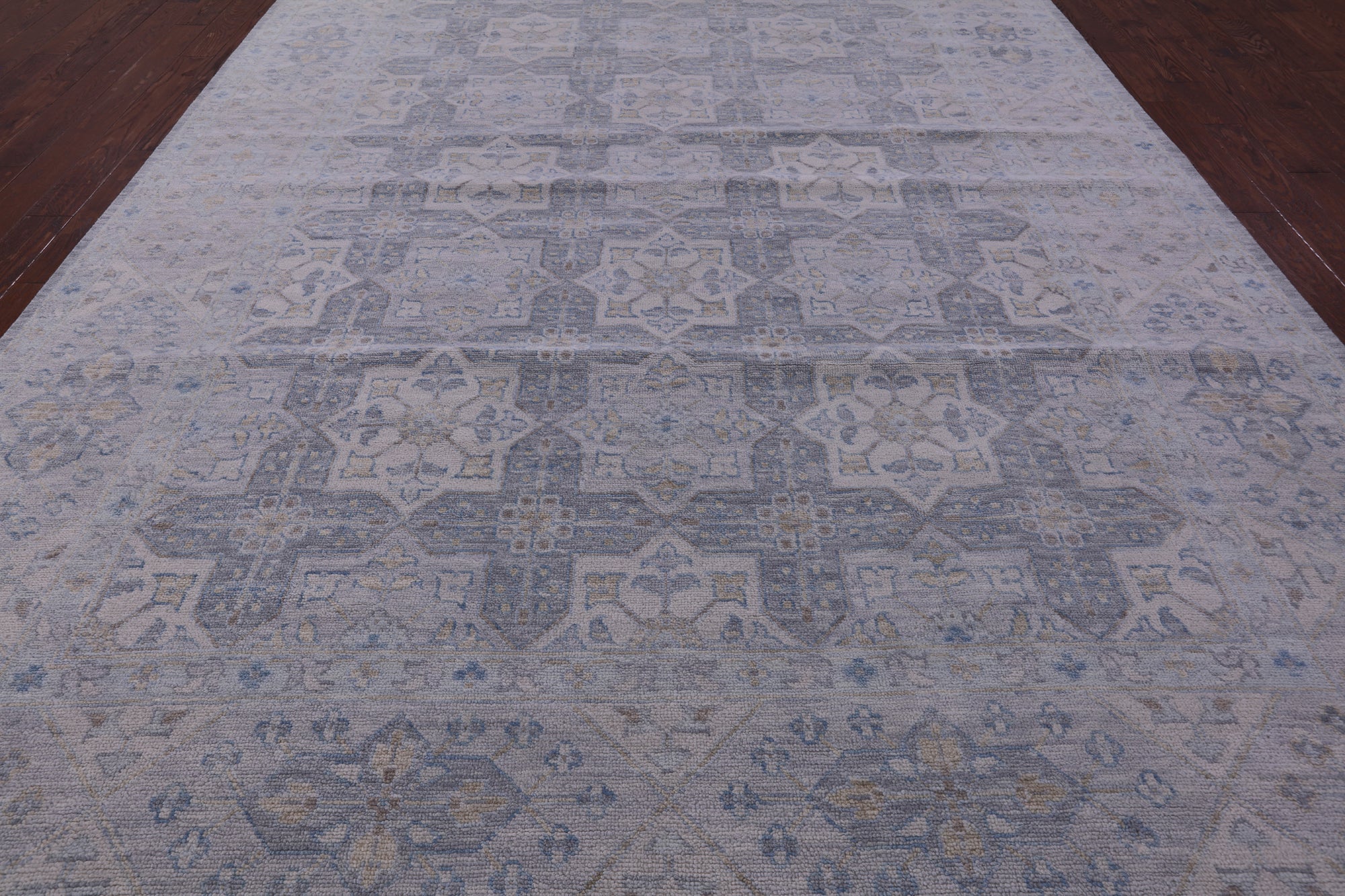 Grey Persian Tabriz Hand Knotted Wool Rug - 10' 2" X 13' 8" - Golden Nile