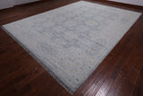 Grey Persian Tabriz Hand Knotted Wool Rug - 10' 2" X 13' 8"