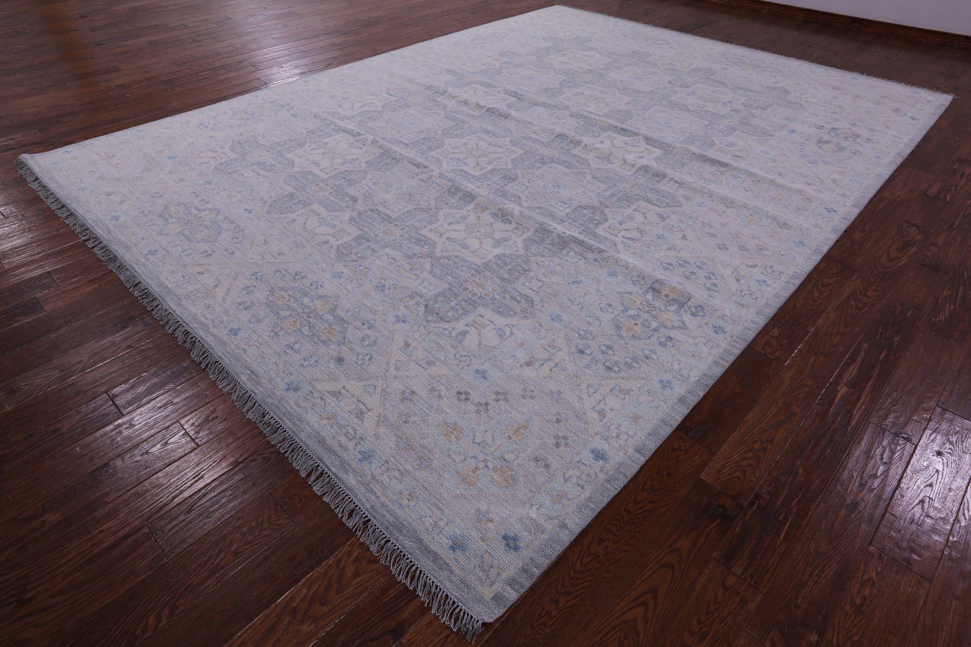 Grey Persian Tabriz Hand Knotted Wool Rug - 10' 2" X 13' 8" - Golden Nile