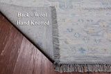 Grey Persian Tabriz Hand Knotted Wool Rug - 10' 2" X 13' 8"