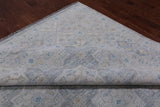 Grey Persian Tabriz Hand Knotted Wool Rug - 10' 2" X 13' 8"