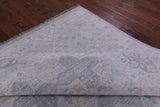 Grey Persian Tabriz Hand Knotted Wool Rug - 10' 2" X 13' 8" - Golden Nile