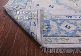 Blue Persian Bakshaish Hand Knotted Wool Rug - 10' 0" X 13' 9" - Golden Nile