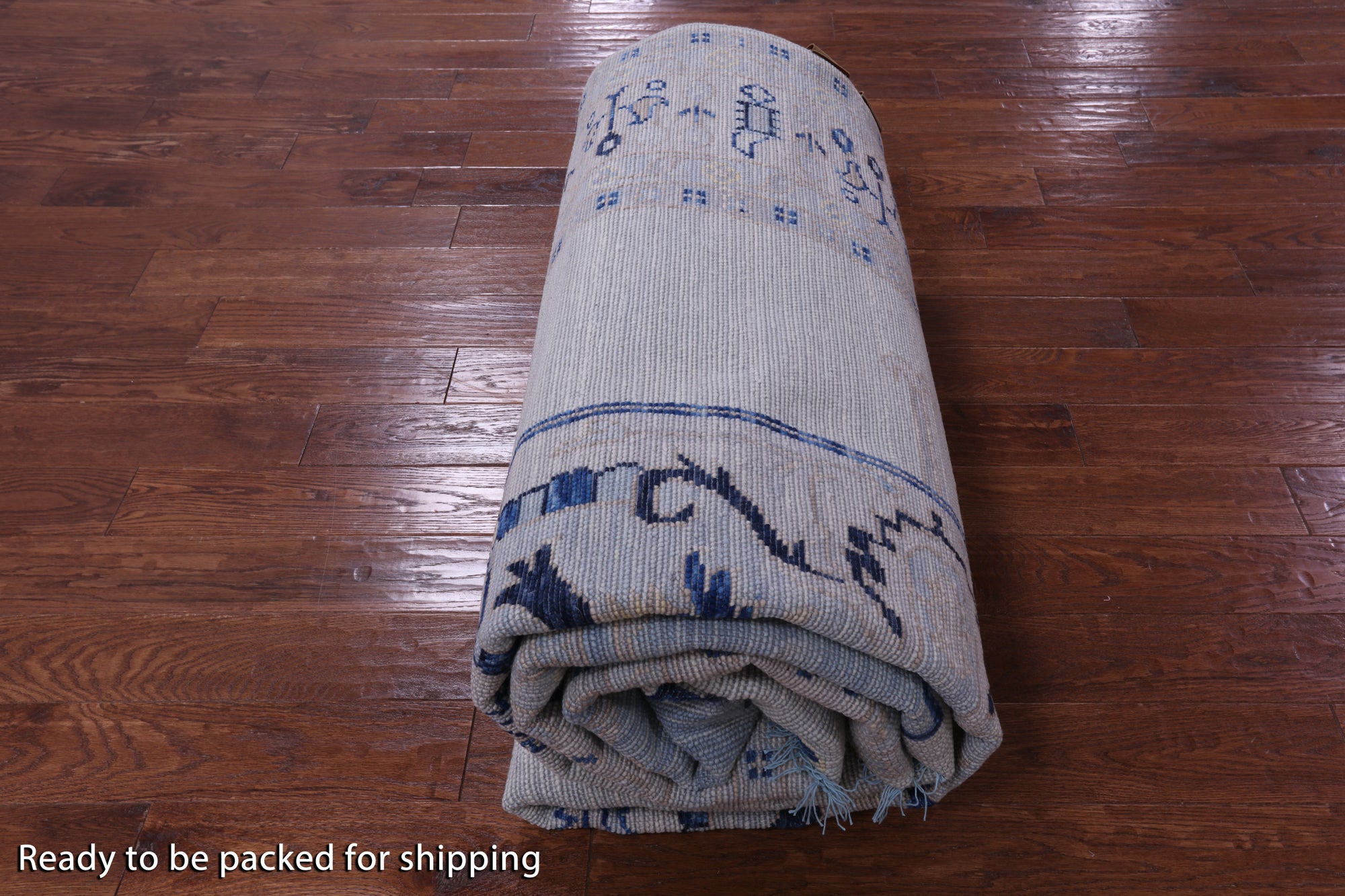 Blue Persian Bakshaish Hand Knotted Wool Rug - 10' 2" X 13' 11" - Golden Nile