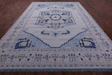 Blue Persian Bakshaish Hand Knotted Wool Rug - 10' 2" X 13' 11" - Golden Nile